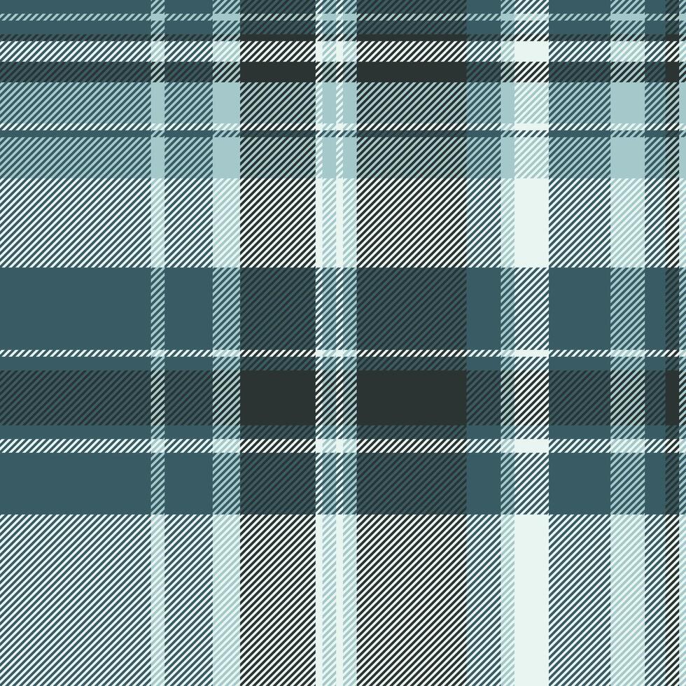 Elegant teal and white plaid pattern. Perfect for textile design, fashion, and website backgrounds. Subtle texture creates a sophisticated and calming aesthetic. vector