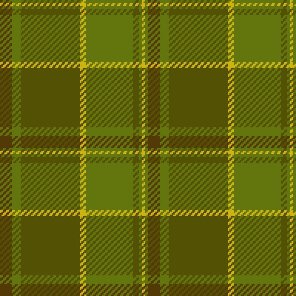 Elegant olive green and gold plaid pattern. Perfect for textile design, fashion, or website backgrounds. This seamless texture evokes feelings of warmth and sophistication. vector