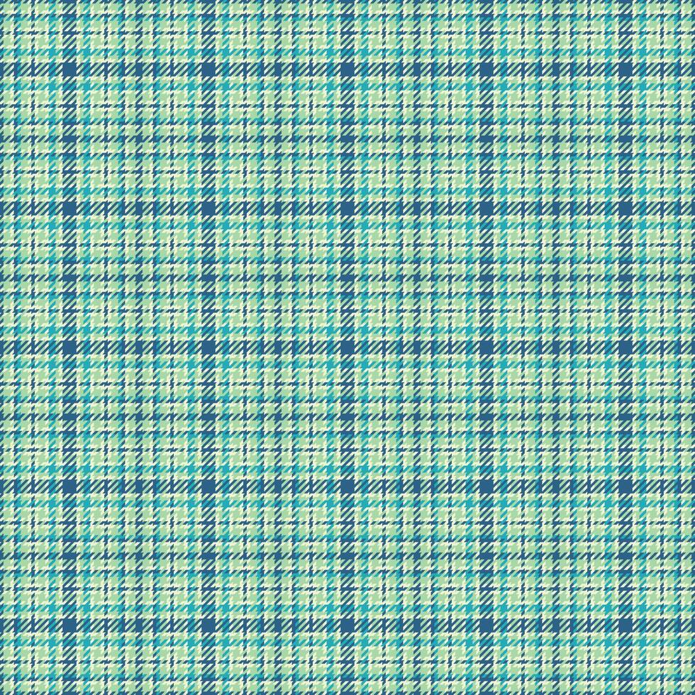 Seamless teal and pale green glen plaid pattern. Perfect for textile design, fashion, website backgrounds, or packaging. vector