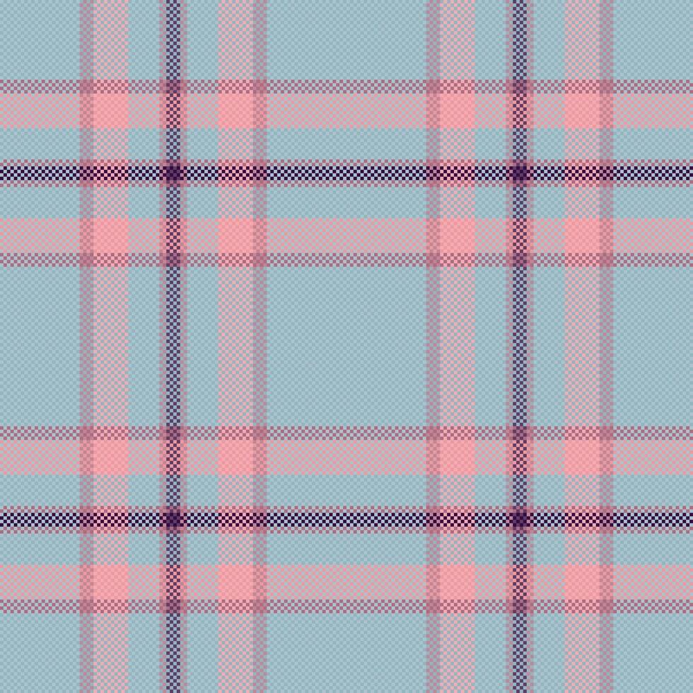 Elegant pastel plaid pattern in soft pinks and blues. Perfect for textile design, website backgrounds, or fashion projects. Subtle texture adds visual interest evokes feelings of serenity and calm. vector