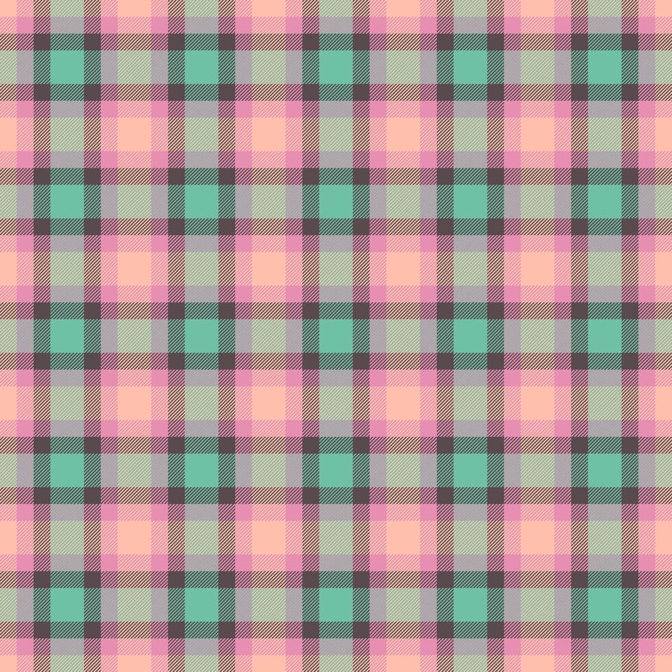 Advertisement textile tartan check, vivid fabric seamless. Invite background plaid pattern texture in pastel and pink colors. vector