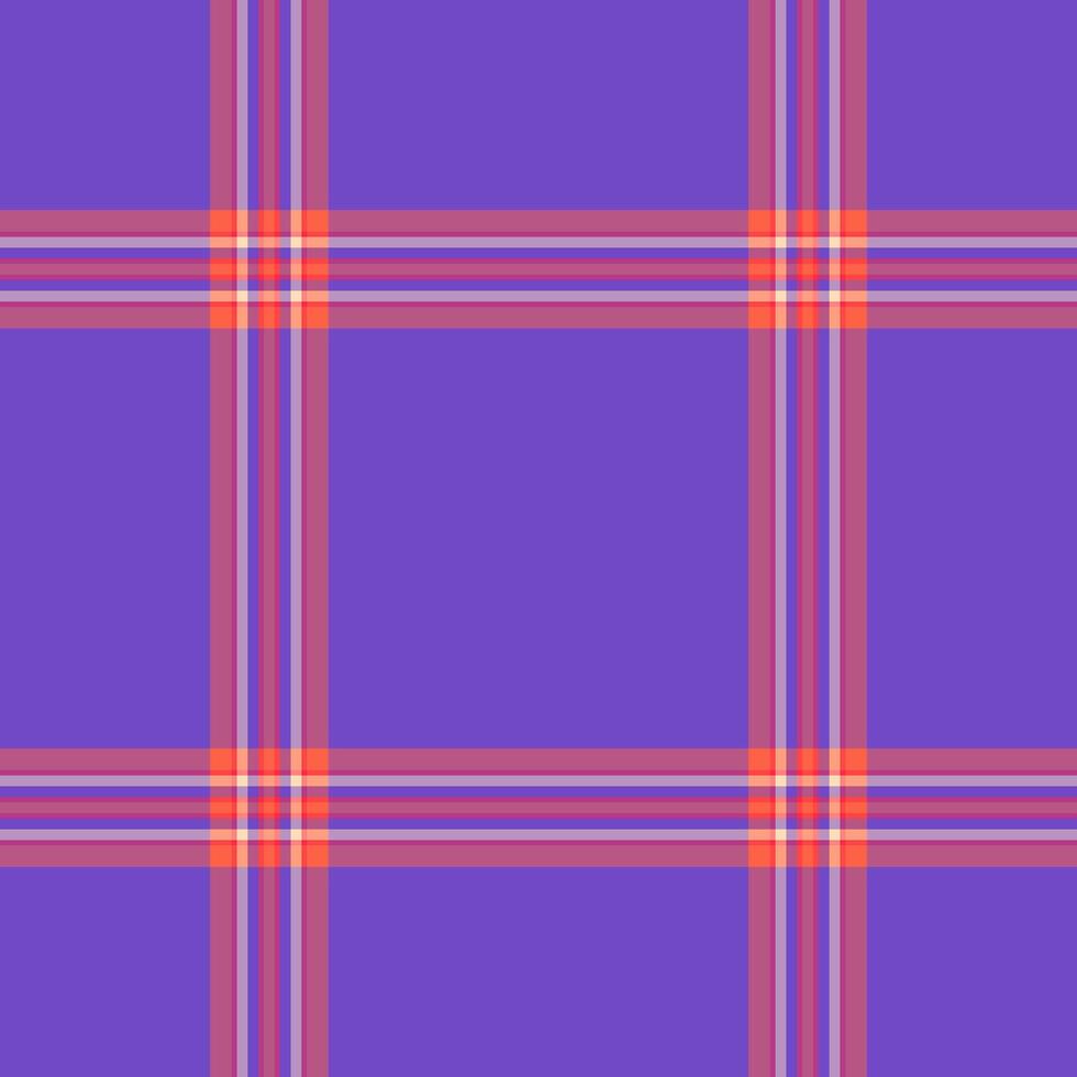Coat texture textile seamless, knot fabric plaid background. Back tartan pattern check in pink and indigo colors. vector