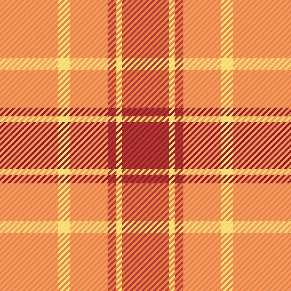 Warm autumnal plaid pattern. Perfect for textile design, fall backgrounds, or seasonal branding. This vibrant, textured image evokes feelings of warmth and comfort. vector