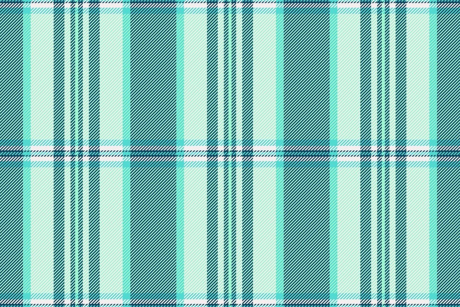 Seamless teal and mint green plaid pattern. Perfect for textile design, website backgrounds, or fashion projects. This refreshing, subtly textured image evokes feelings of calm and sophistication. vector