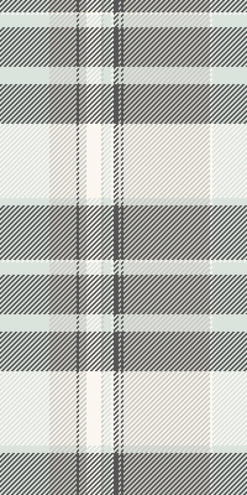 Subtle grey and white plaid pattern. Elegant textile texture ideal for fashion, home decor, or website backgrounds. Creates a sophisticated and calming visual effect. vector
