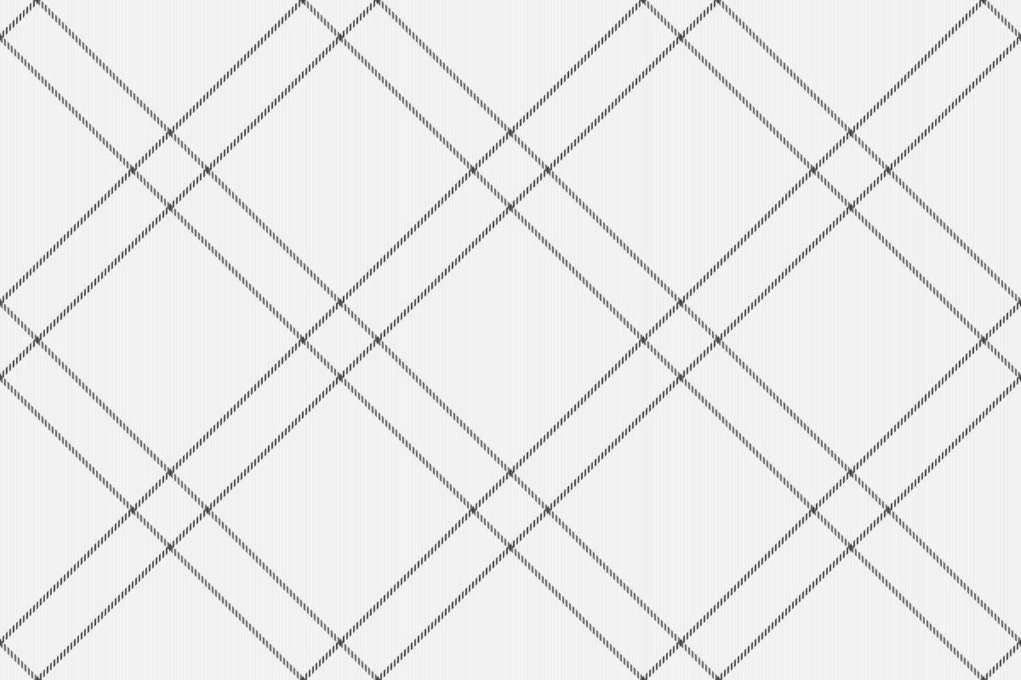 Elegant minimalist diamond plaid pattern. Subtle grey lines on a white background create a sophisticated texture ideal for website backgrounds, fashion designs, or packaging. vector