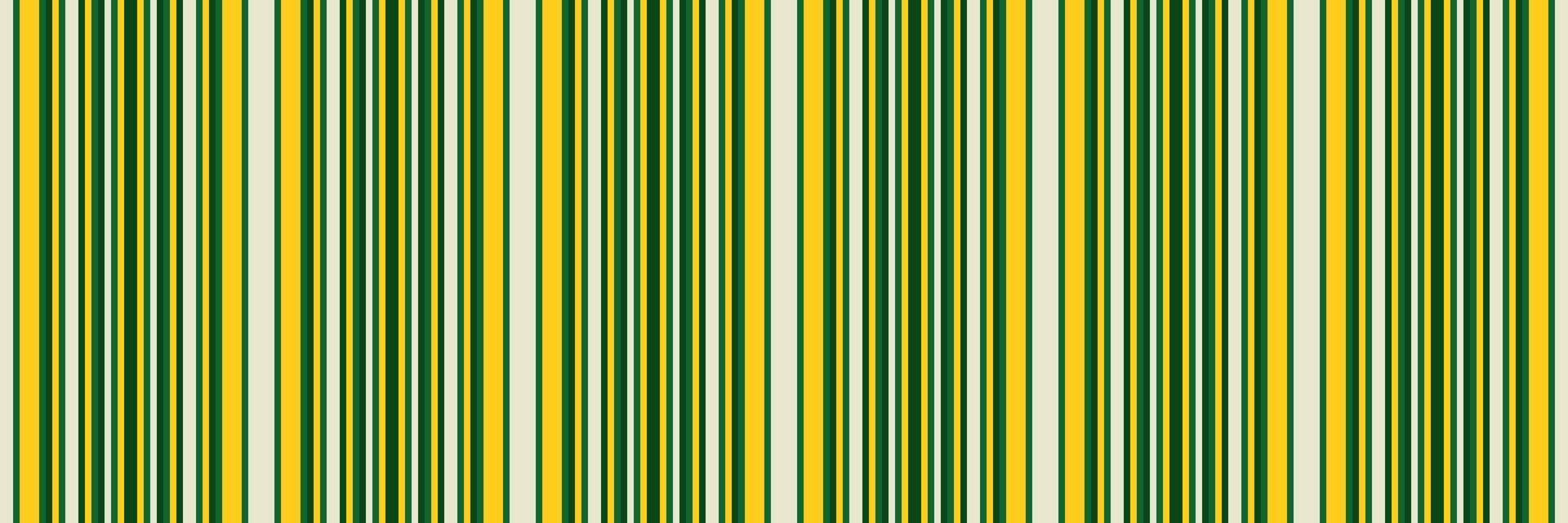Patterned stripe seamless textile, free fabric background vertical. 1960s pattern texture lines in green and yellow colors. vector