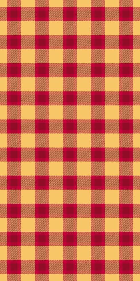 Vibrant red and gold gingham pattern. Perfect for autumnal designs, rustic backgrounds, or cheerful textiles. vector