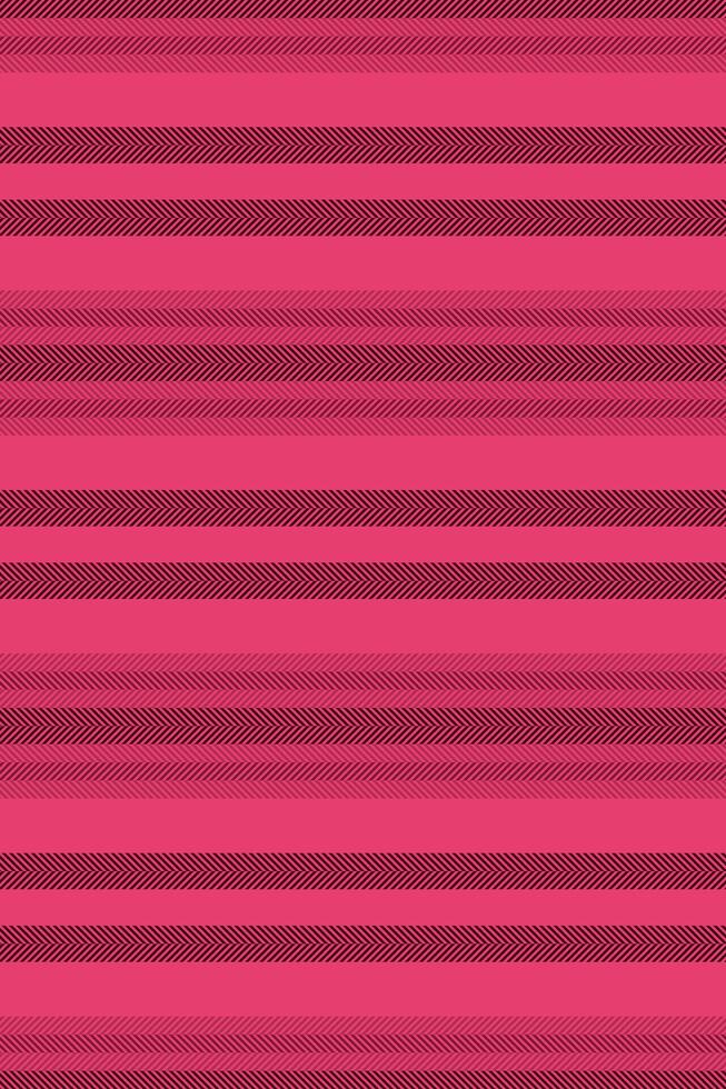 Fabric seamless lines textile, 20s texture pattern. Furniture fabric stripe background vertical in red and dark colors. vector