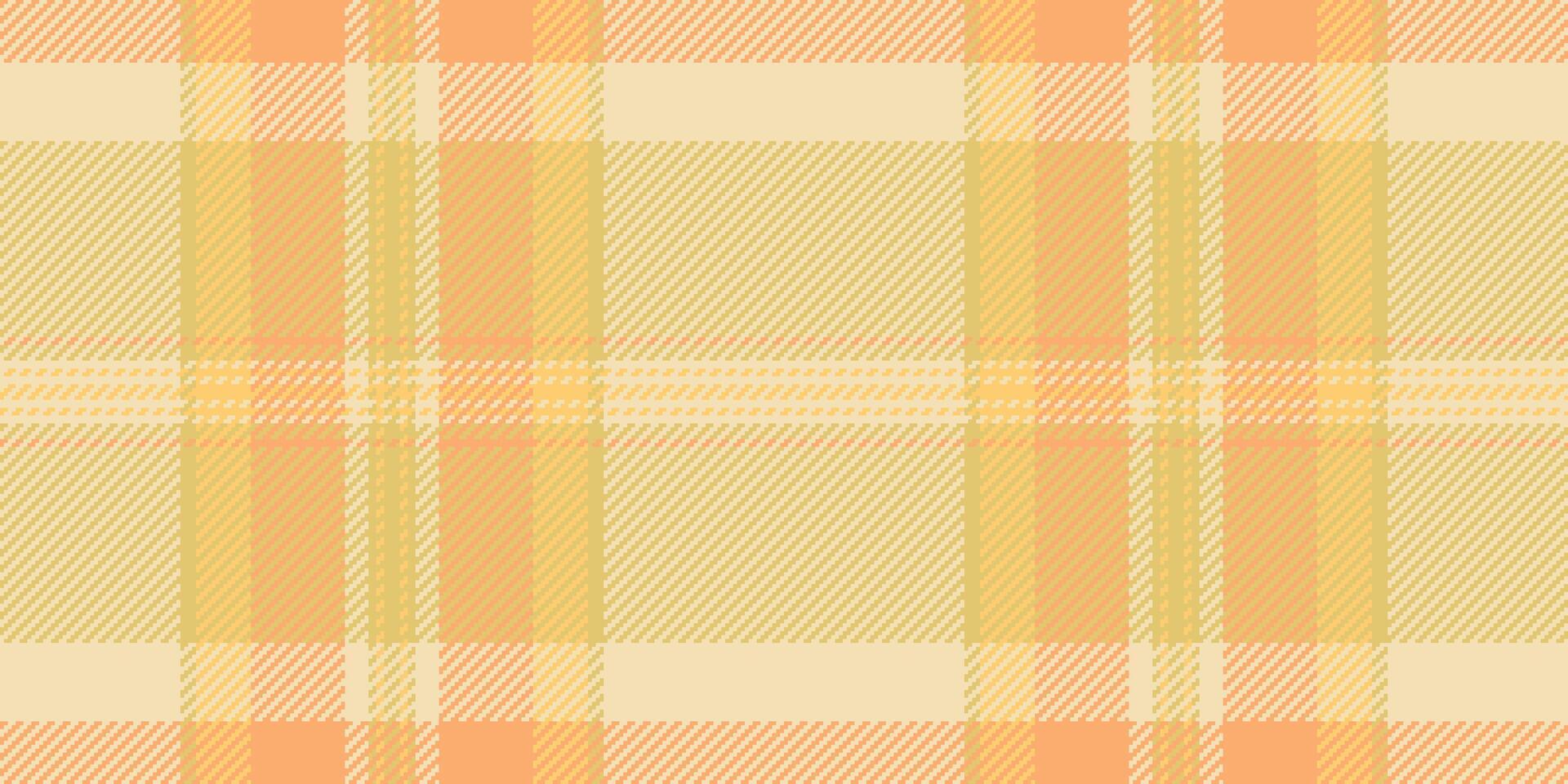 Subtle pastel plaid pattern in warm, peachy tones. Perfect for backgrounds, textile design, or fallthemed projects. Evokes feelings of warmth, comfort, and understated elegance. vector