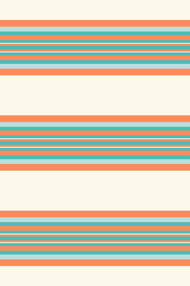 Horizontal stripes in coral, teal, and white create a cheerful, minimalist pattern. Ideal for textiles, web design, or branding, this image evokes feelings of summer and optimism. vector