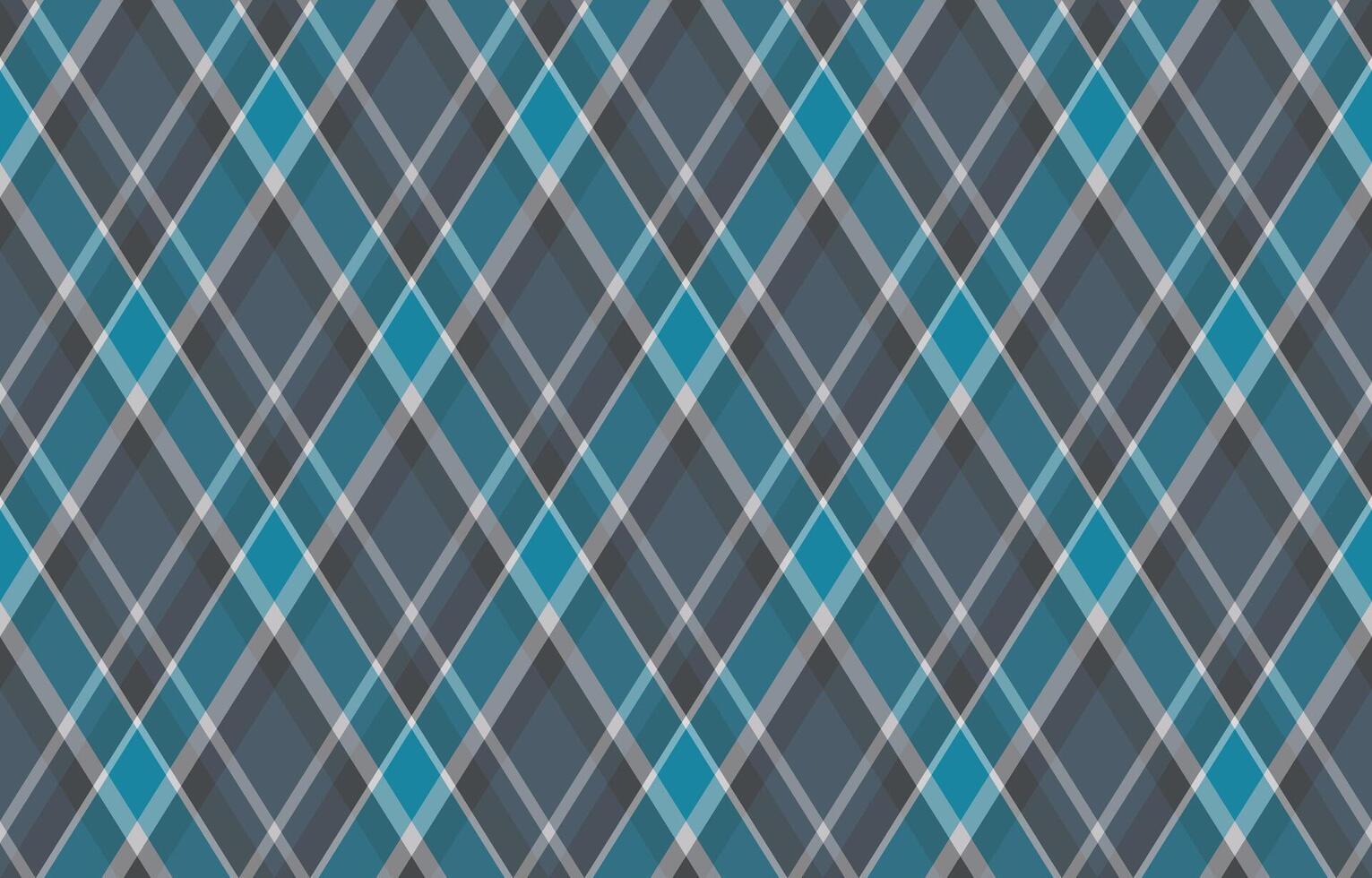 Elegant teal and grey diagonal plaid pattern. Perfect for textile design, website backgrounds, or any project needing a sophisticated, textured look. vector