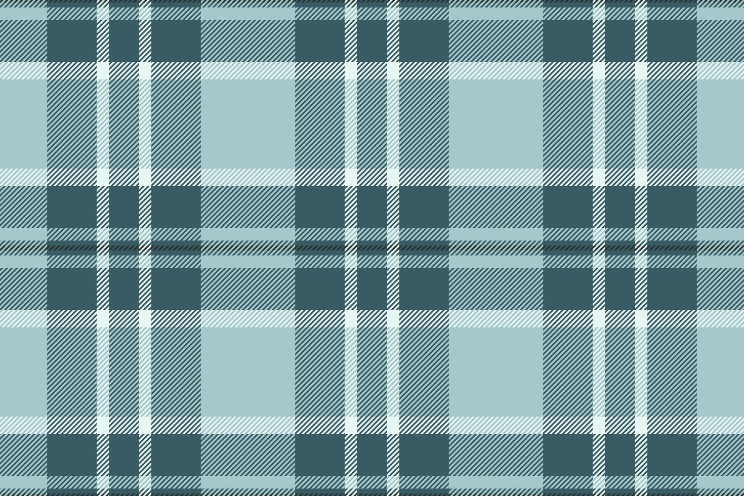 Elegant teal and white plaid pattern. Perfect for textile design, website backgrounds, or crafting projects. Subtle texture and calming color palette evoke feelings of serenity and sophistication. vector