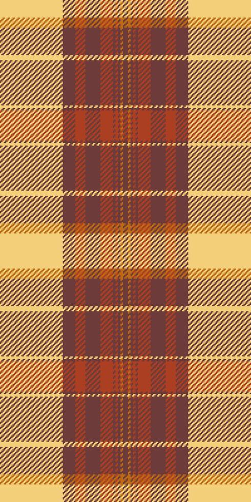 Warm autumnal plaid pattern in earthy tones. Perfect for fall fashion, textile design, or rustic backgrounds. Evokes feelings of comfort and nostalgia. vector