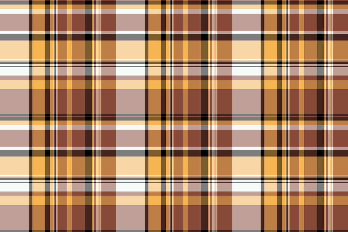 Apparel plaid check , vogue textile tartan fabric. Net seamless background texture pattern in amber and pastel colors. vector