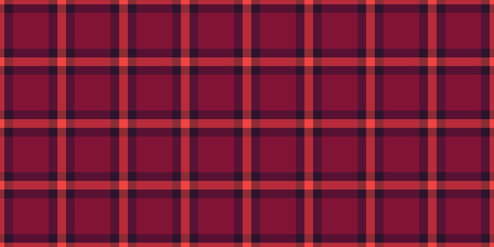 Stylish red and maroon plaid pattern. Perfect for autumnal designs, textile projects, or website backgrounds. Evokes warmth, comfort, and tradition. vector