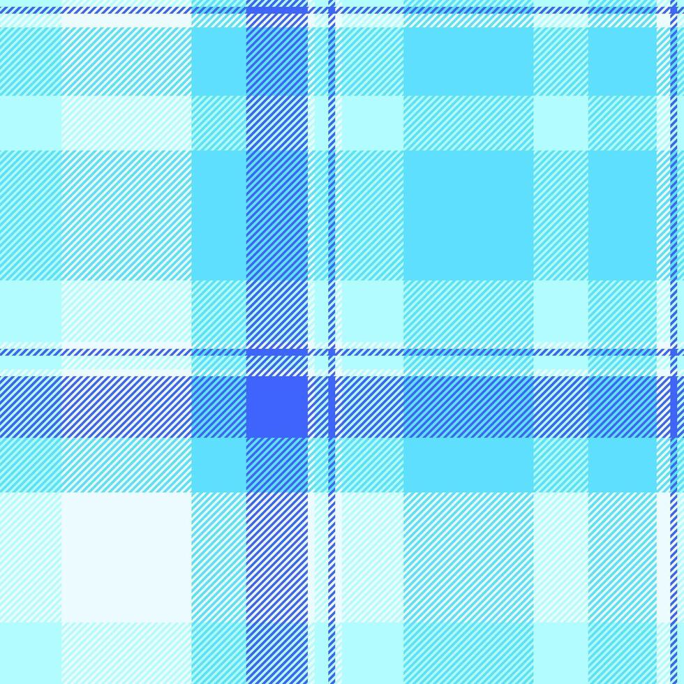 Serene blue and white plaid pattern. Perfect for textile design, website backgrounds, or crafting projects. This minimalist, fresh design evokes feelings of calmness and tranquility. vector
