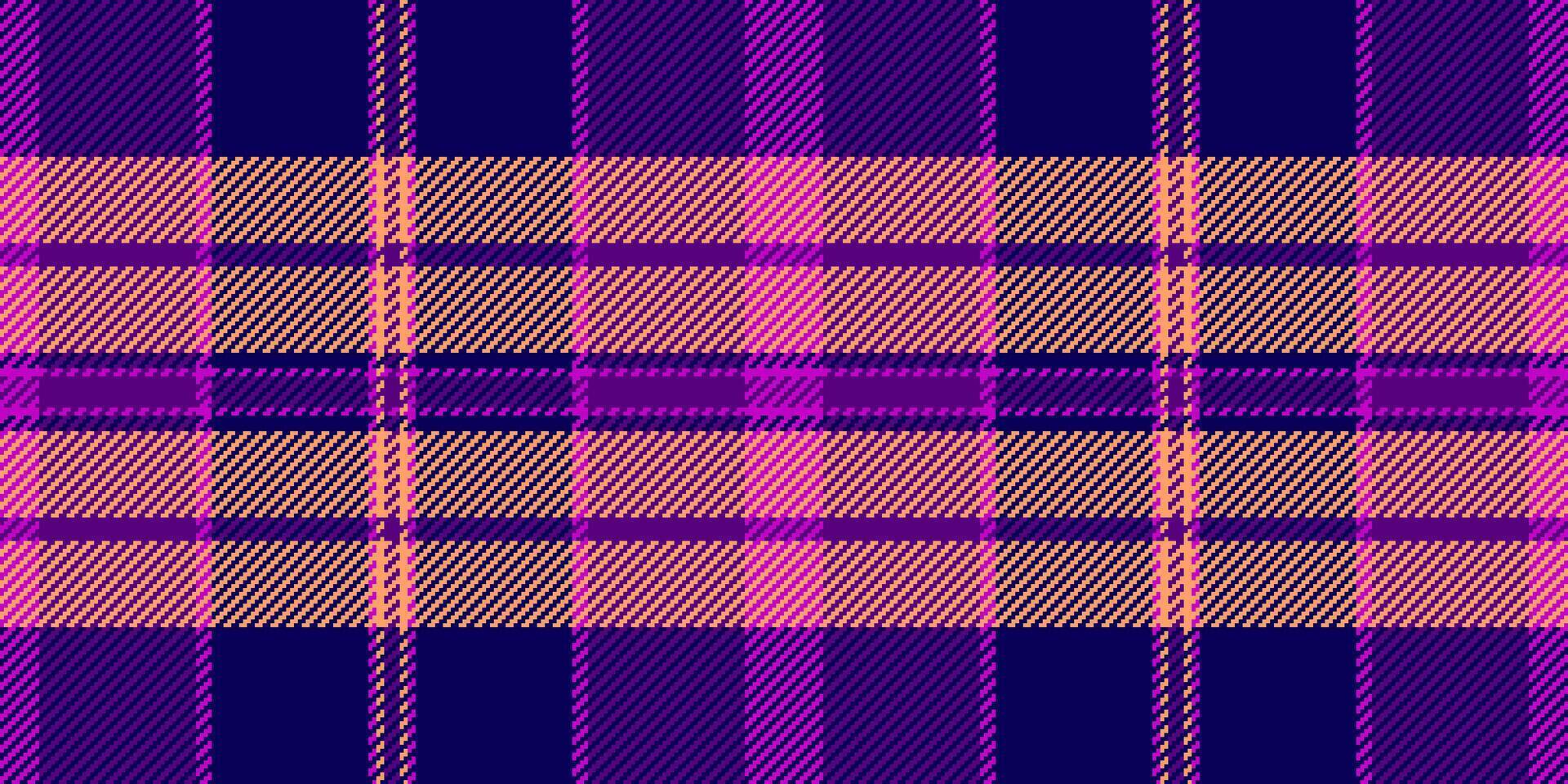 Vibrant pink and purple plaid pattern. Perfect for textile design, fashion, and website backgrounds. vector