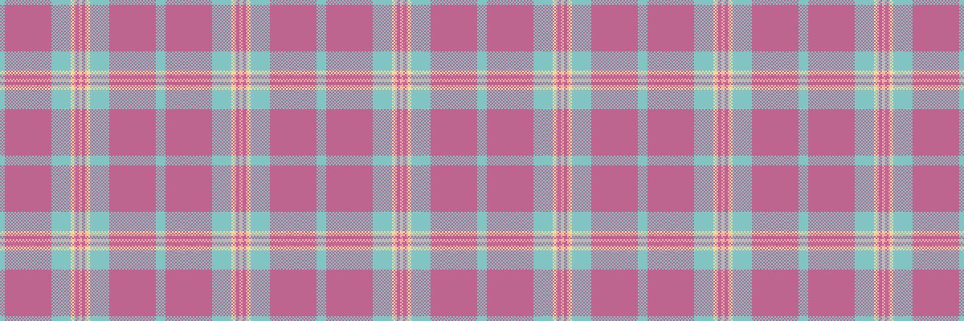 Pastel pink, blue, and cream plaid pattern. Perfect for textile design, website backgrounds, or crafting projects. Soft, subtle color palette evokes feelings of calm and femininity. vector