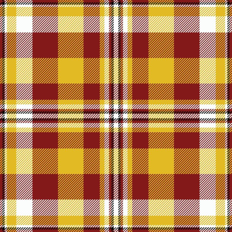 Vibrant red and gold plaid pattern. Perfect for autumnal designs, textile prints, or website backgrounds. This classic yet modern texture evokes feelings of warmth and tradition. vector