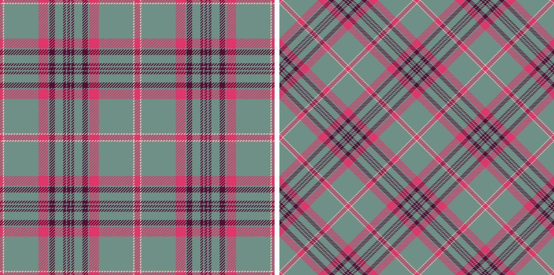 Classic tartan patterns. Versatile for textile design, backgrounds, or seasonal projects. Retro, cozy aesthetic ideal for fashion and graphic arts. vector
