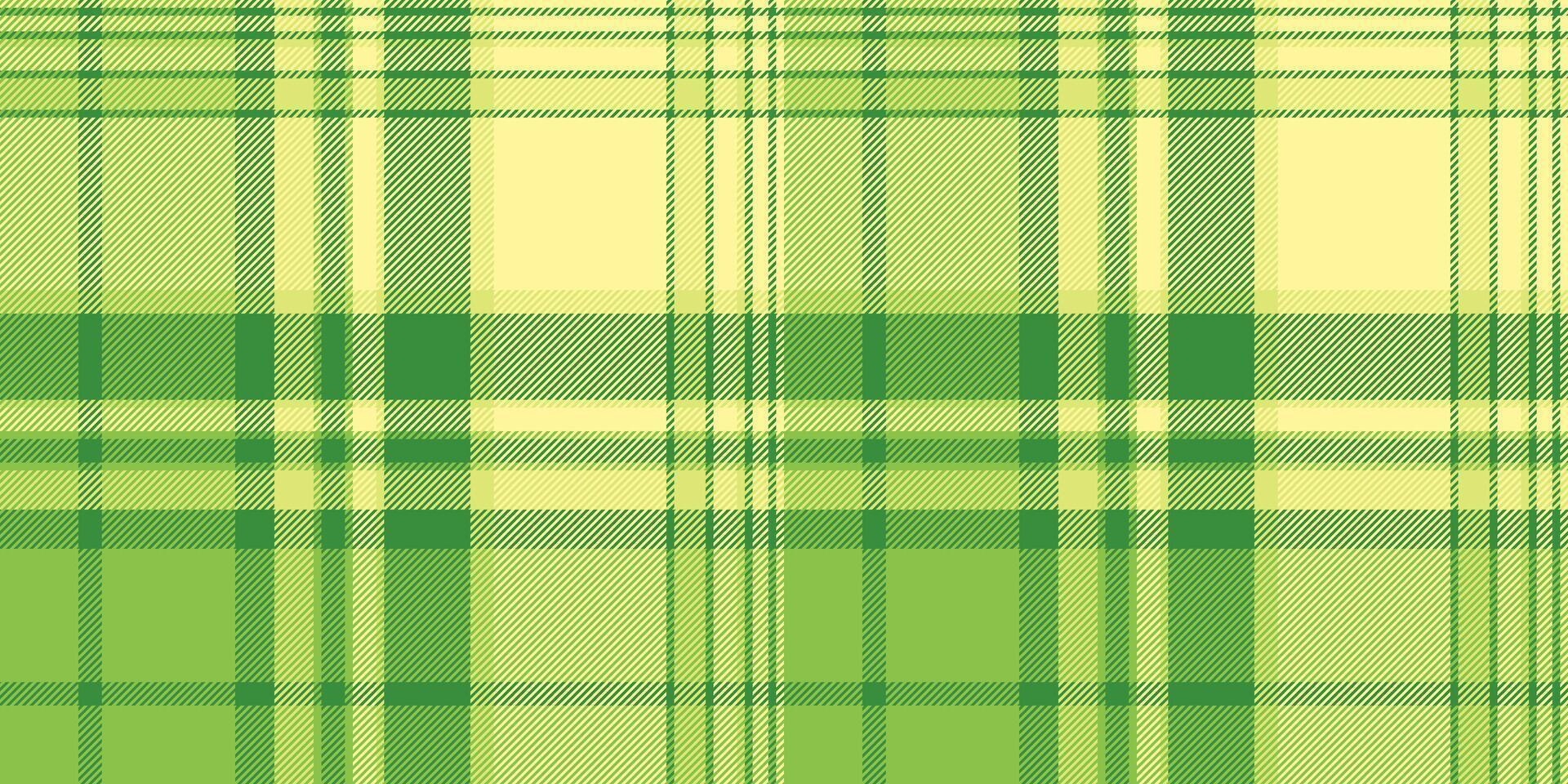 Vibrant green and pale yellow plaid pattern. Perfect for textile design, springsummer themes, or background textures. A cheerful, fresh design evoking feelings of nature and renewal. vector