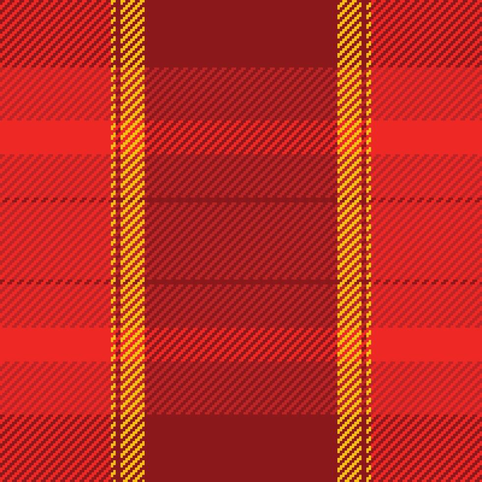 Vibrant red and gold plaid pattern. Perfect for autumnal designs, textile projects, or adding a touch of warmth and texture to your work. vector