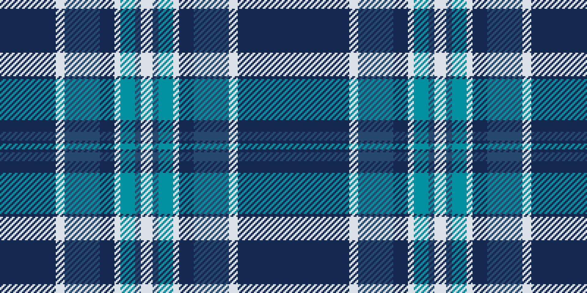 Vibrant teal and navy plaid pattern. Perfect for textile design, fashion, home decor, and website backgrounds. This seamless texture evokes feelings of warmth, comfort, and classic style. vector