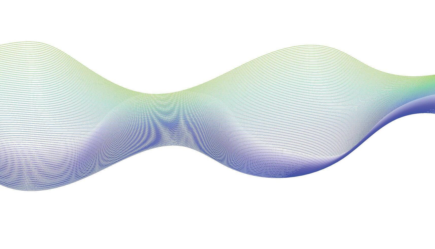 Soft Gradient Wave Background in Green and Purple vector