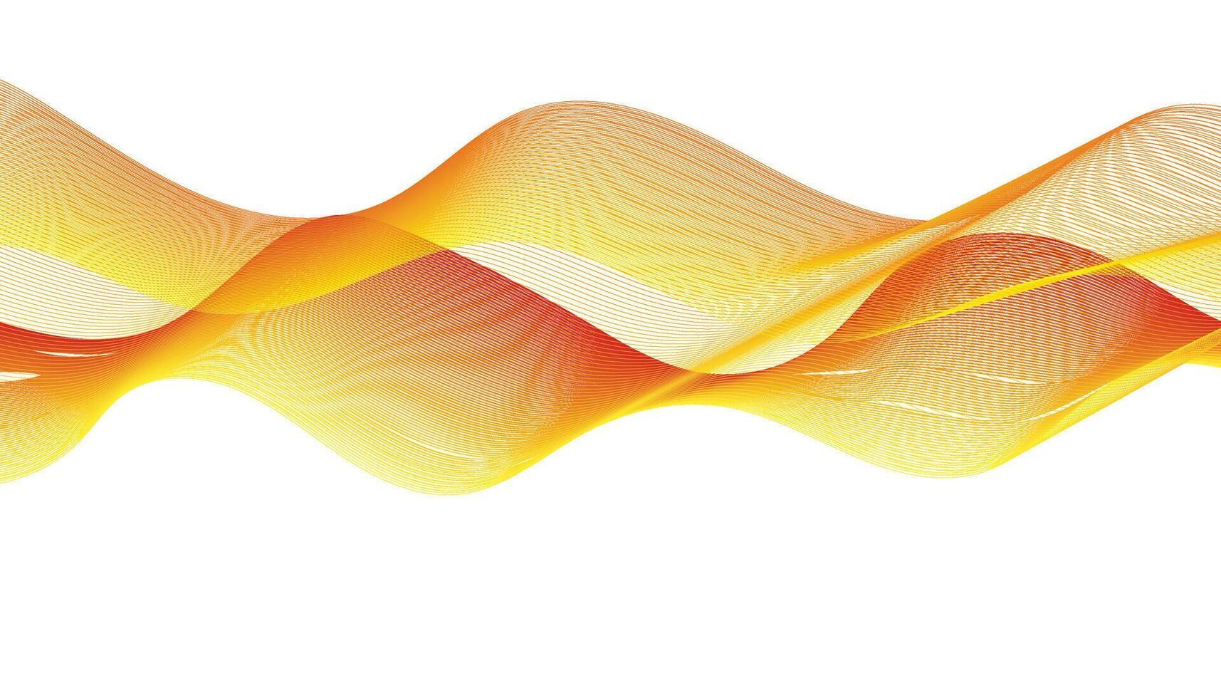 Modern Digital Flow Design in Orange and Yellow vector
