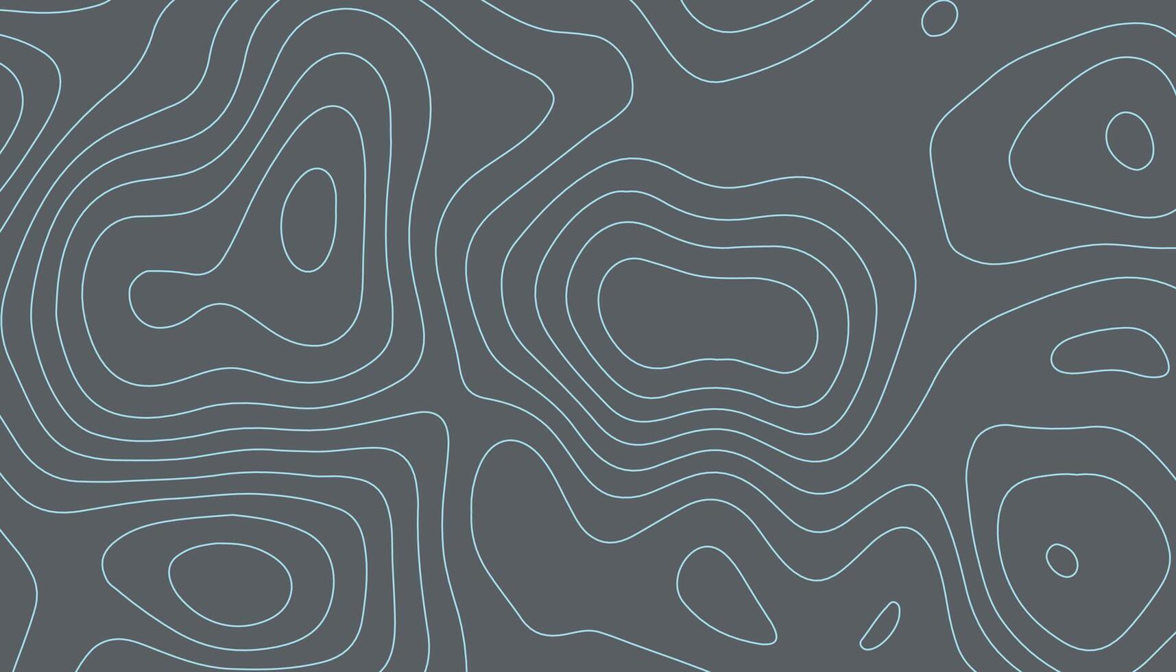 Blue Contour Lines on Dark Background vector