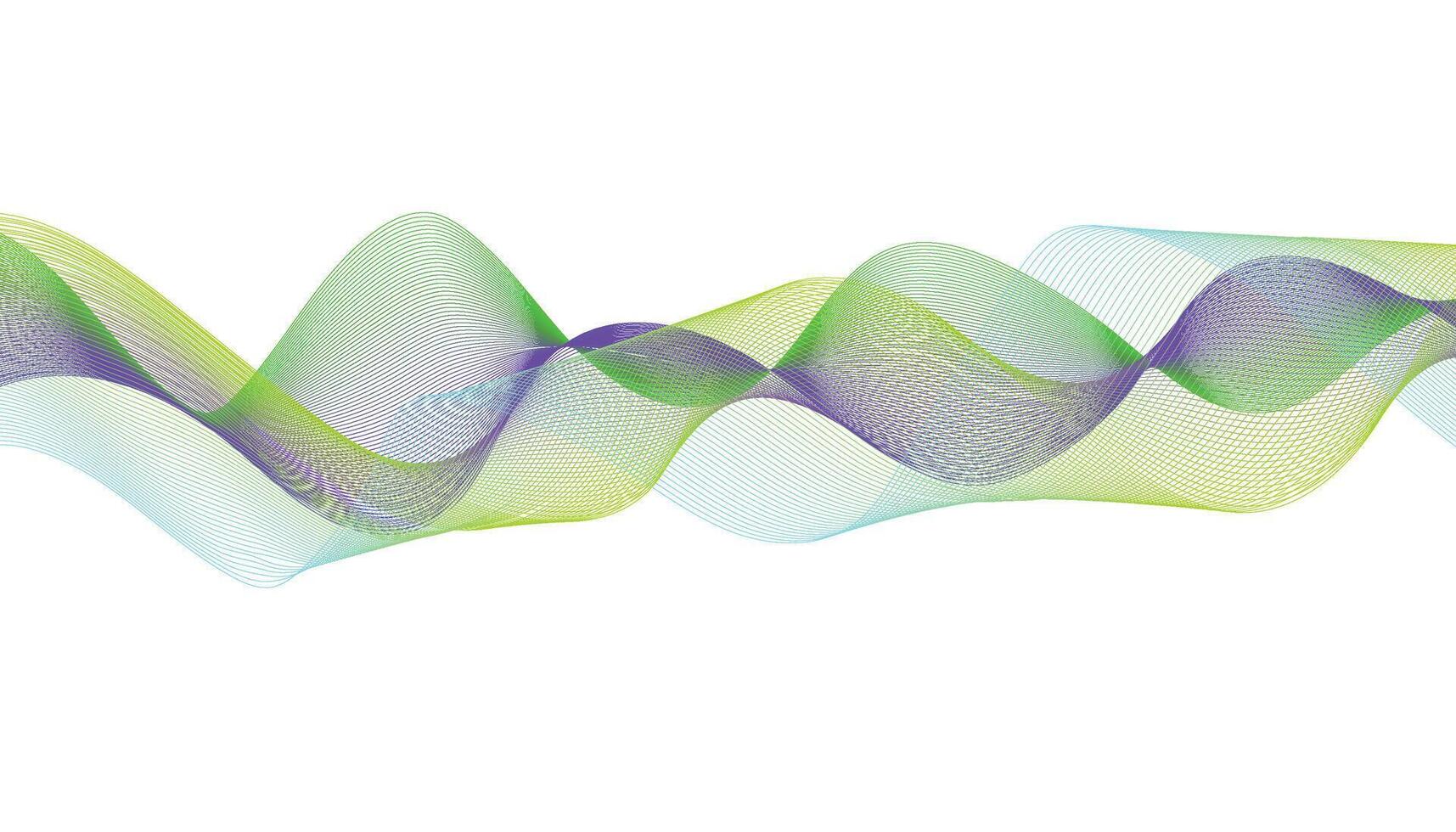 Colorful Abstract Wave Background for Tech and Design Projects vector