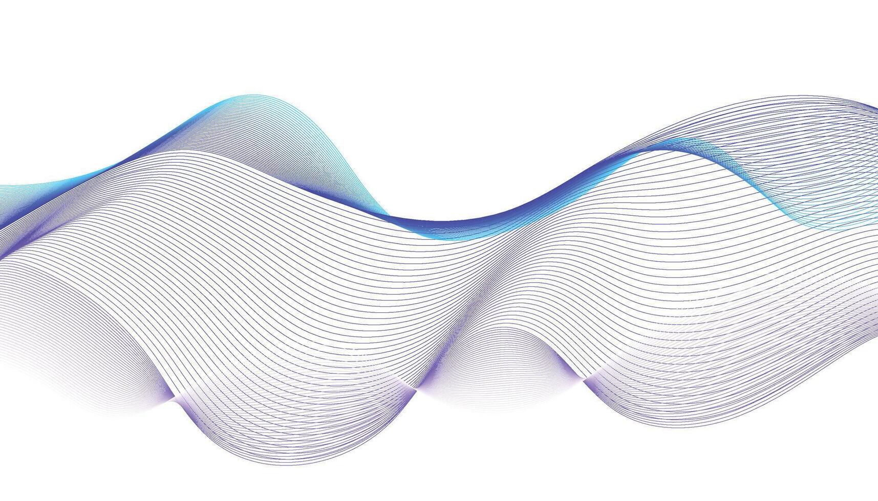 Smooth Abstract Wave Background in Blue and Purple Gradient vector