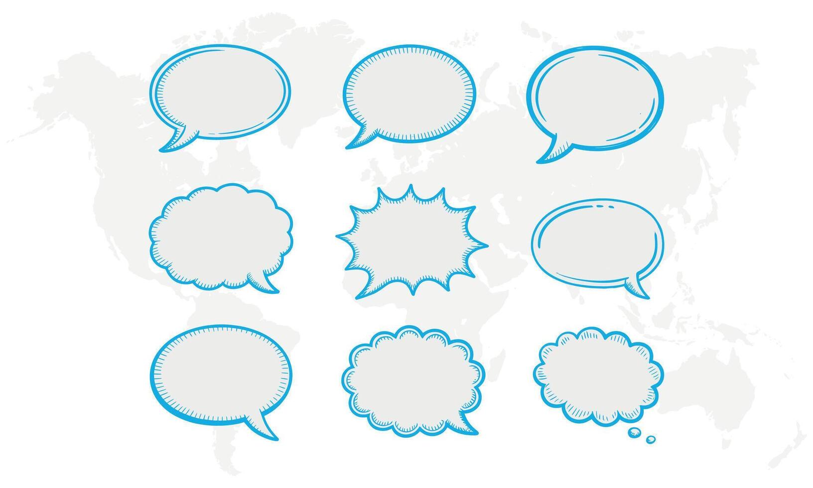 Clean and Creative Speech Bubbles Ready for Your Words. vector