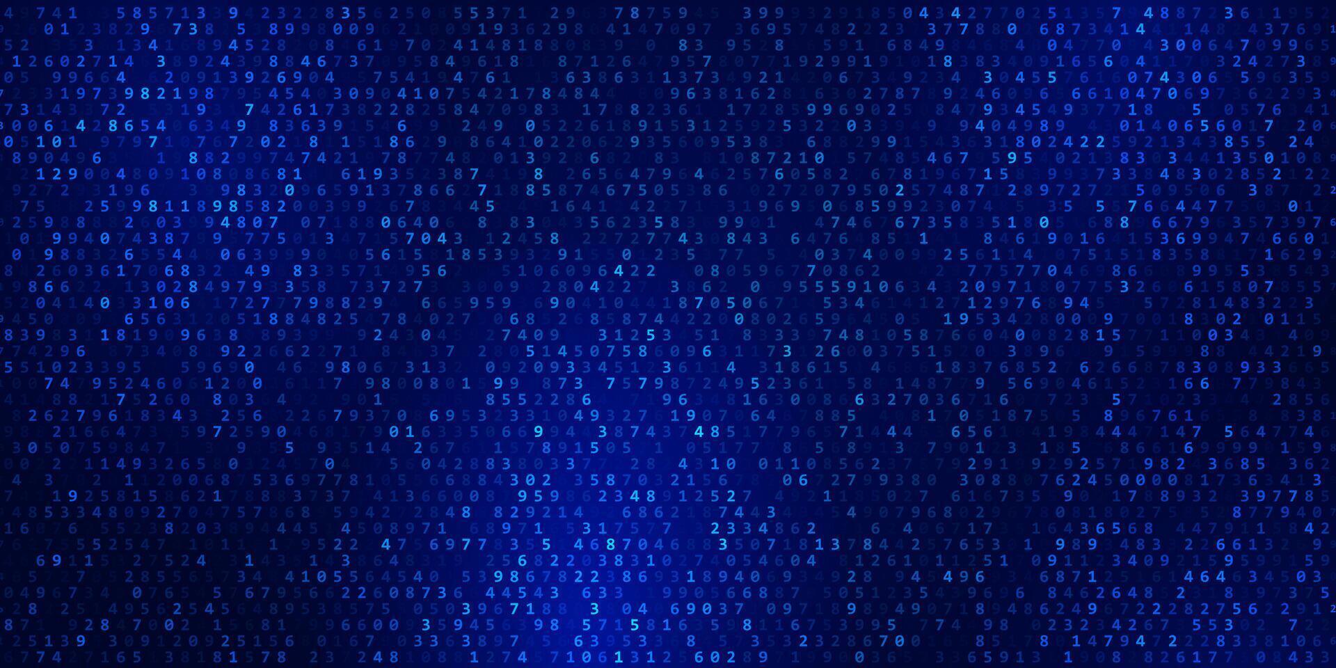 Abstract banner with binary numbers design vector