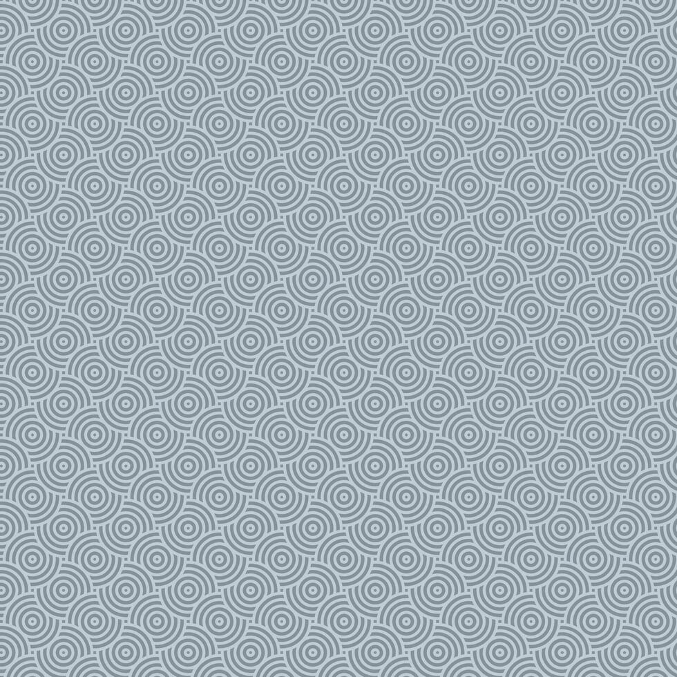 Japanese themed circular pattern design background vector