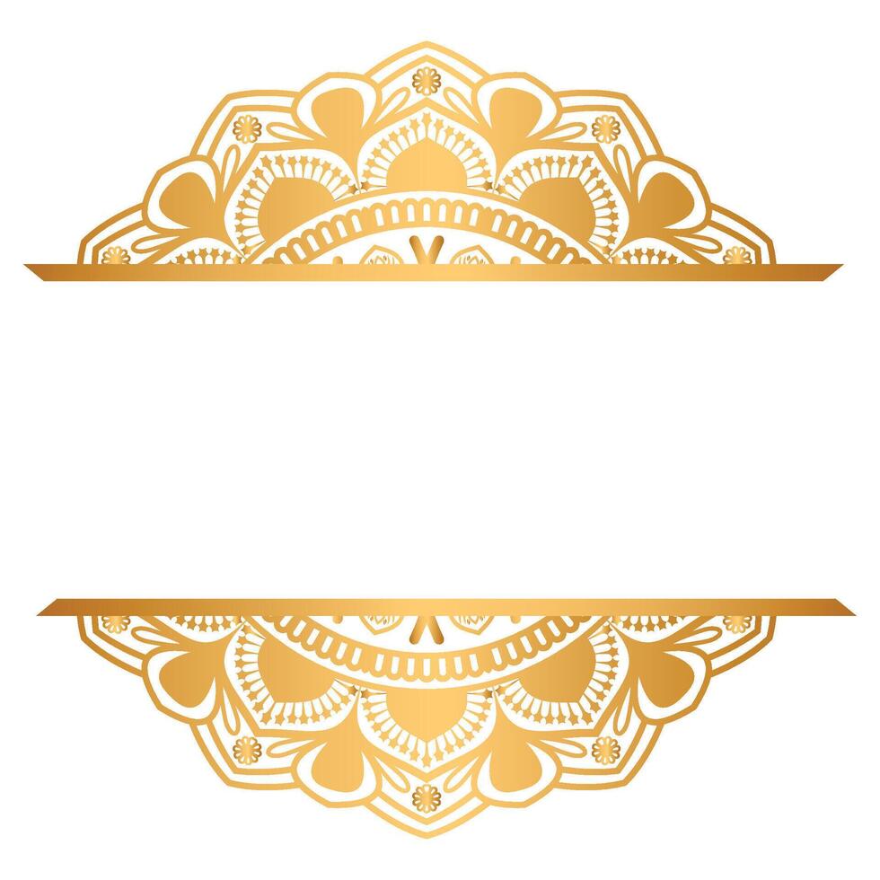 Luxury mandala pattern islamic ornament with flower vector