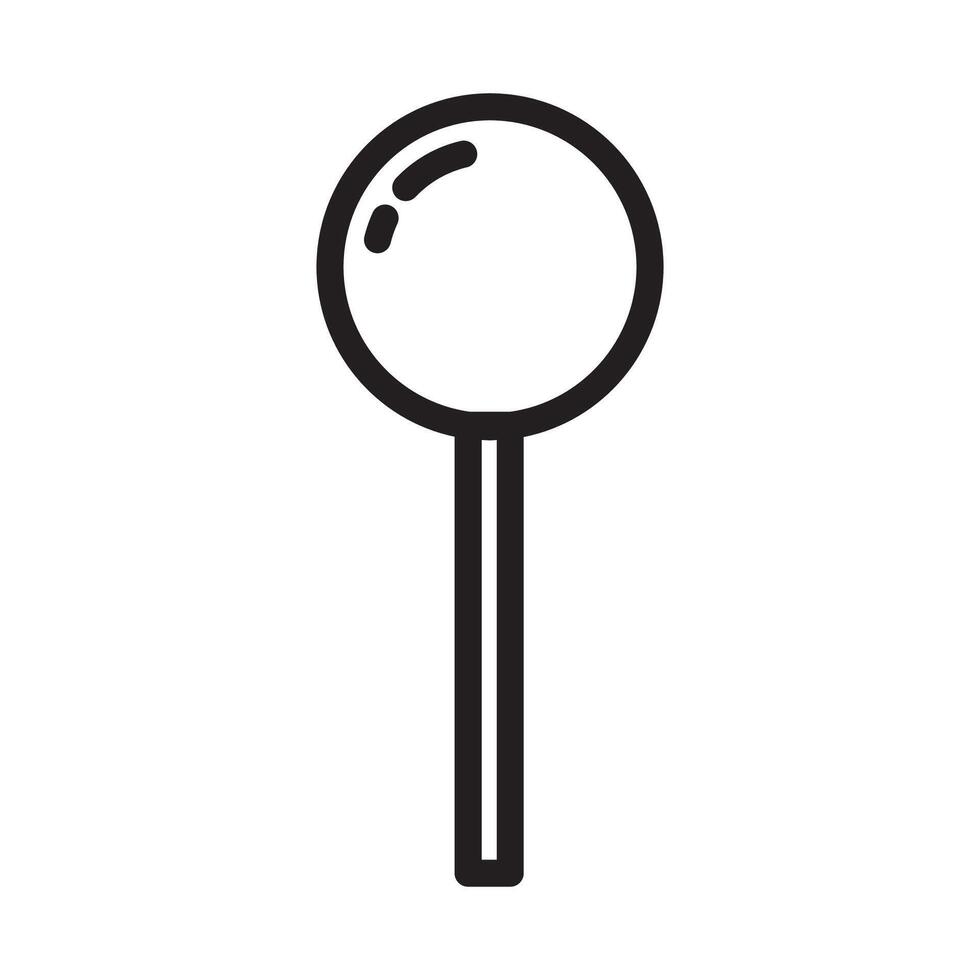 Lollipop icon on white background vector