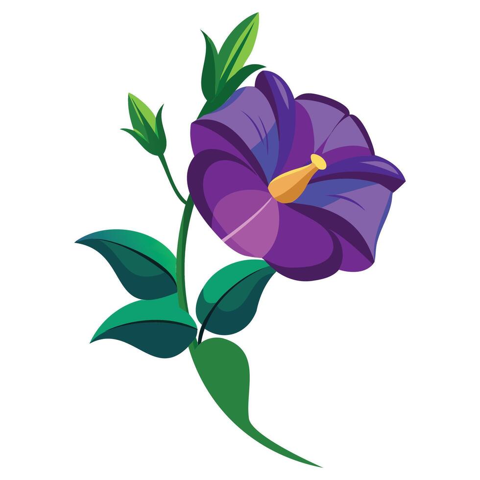 Vibrant Butterfly Pea Blossom Graphics vector