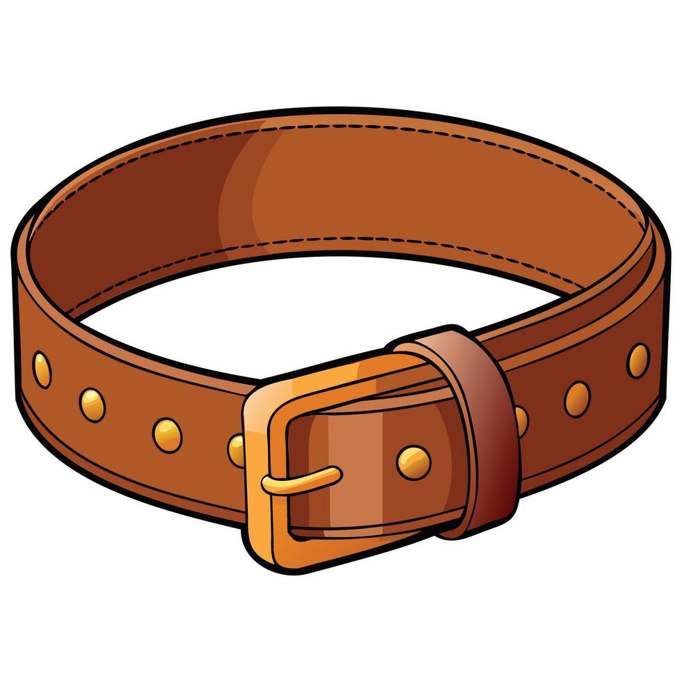 Classic Leather Belt Graphics vector