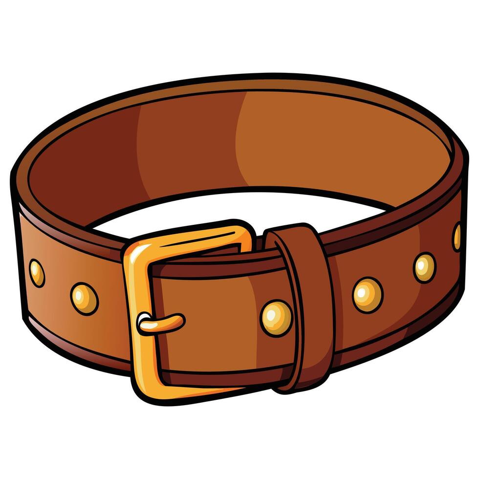Stylish Belt Accessory Illustrations vector