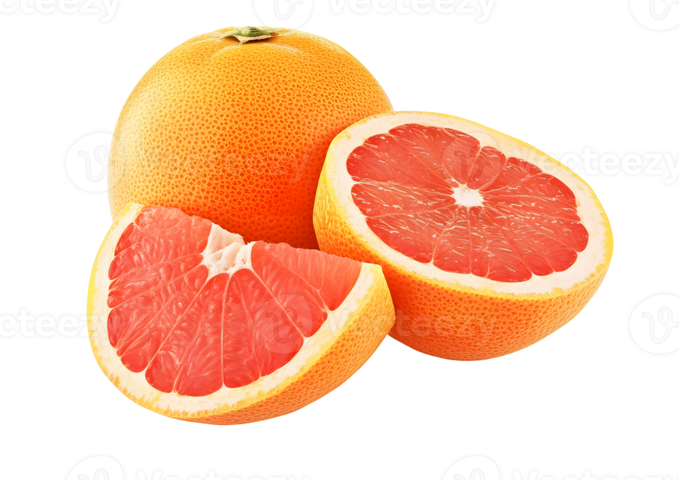 grapefruit fruit with transparent background for culinary and design purposes. png