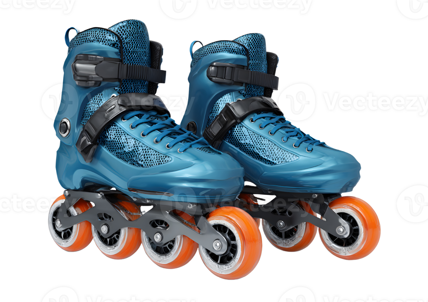 Charming roller skates illustration with a transparent background in format, suitable for children's products and playful branding. png