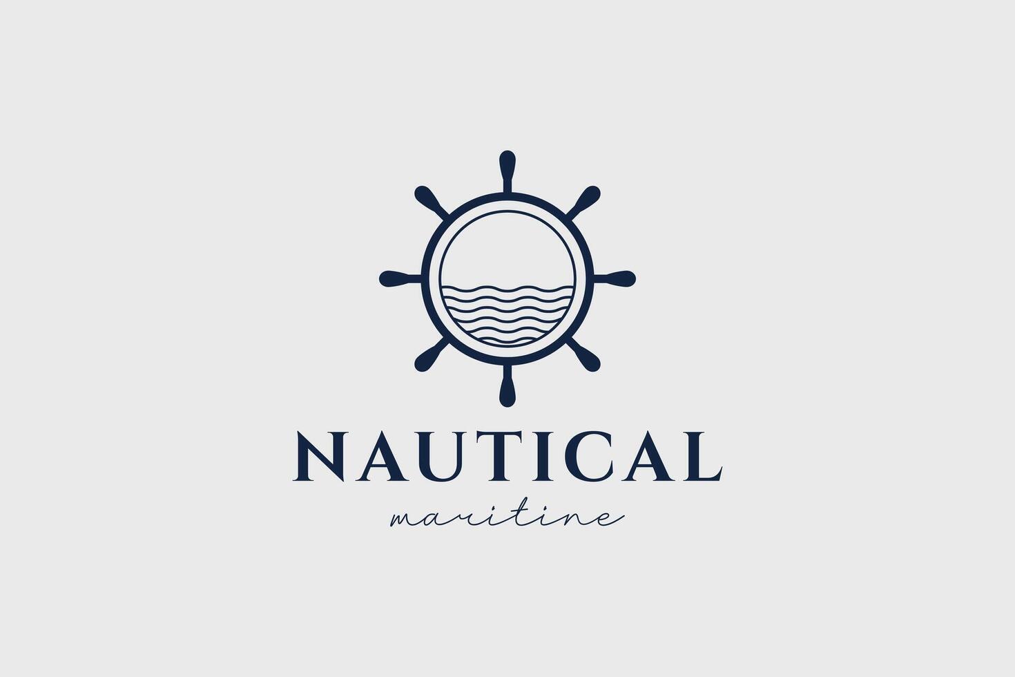 Clean anchor emblem for fishing gear, ocean conservation, or sea-inspired startups. vector