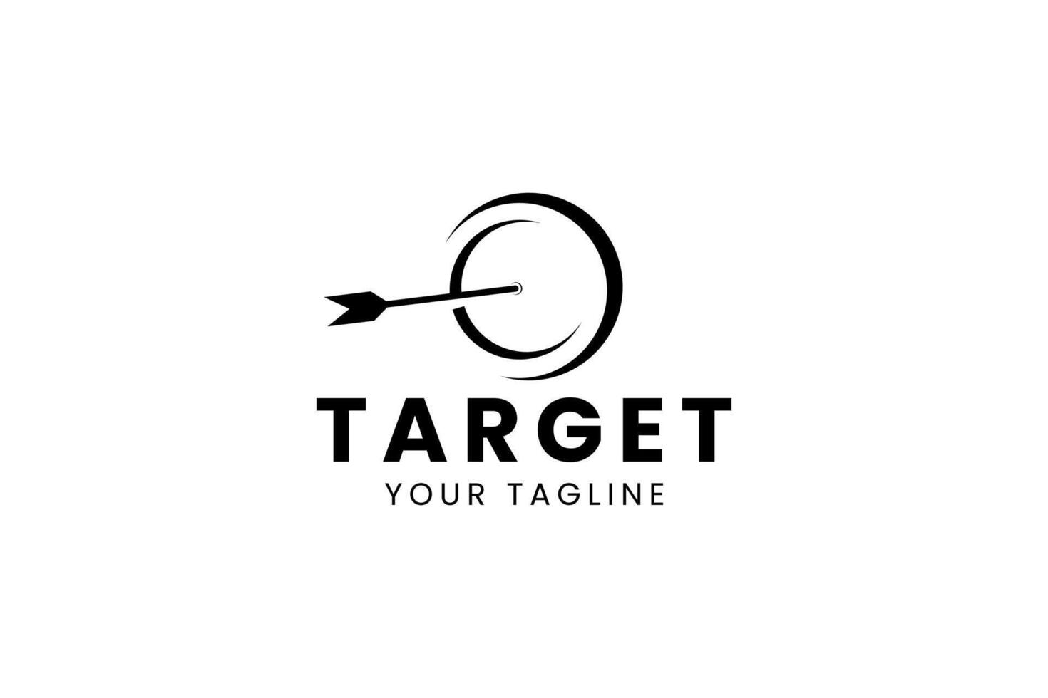 Circular target emblem for archery, gaming, or advertising companies. vector