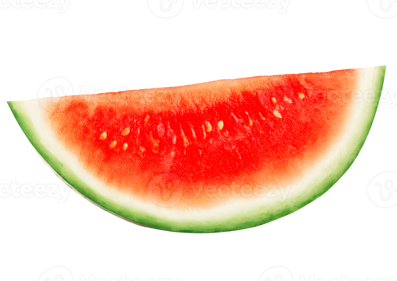 Fresh watermelon slice illustration with transparent background in format, perfect for summer and healthy eating themes. png