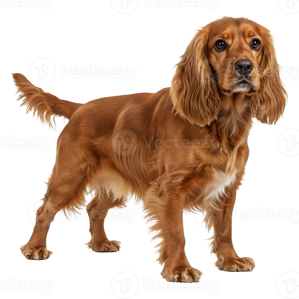 Magnificent Golden Cocker Spaniel Dog Breed Portrait png