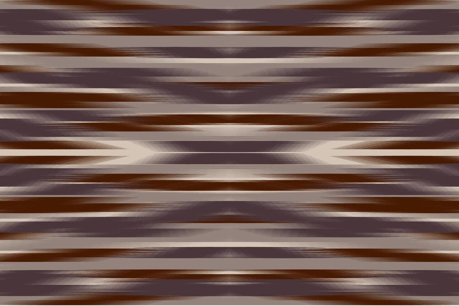 Abstract background stripe pattern. Abstract Ikat Pattern in brown. vector