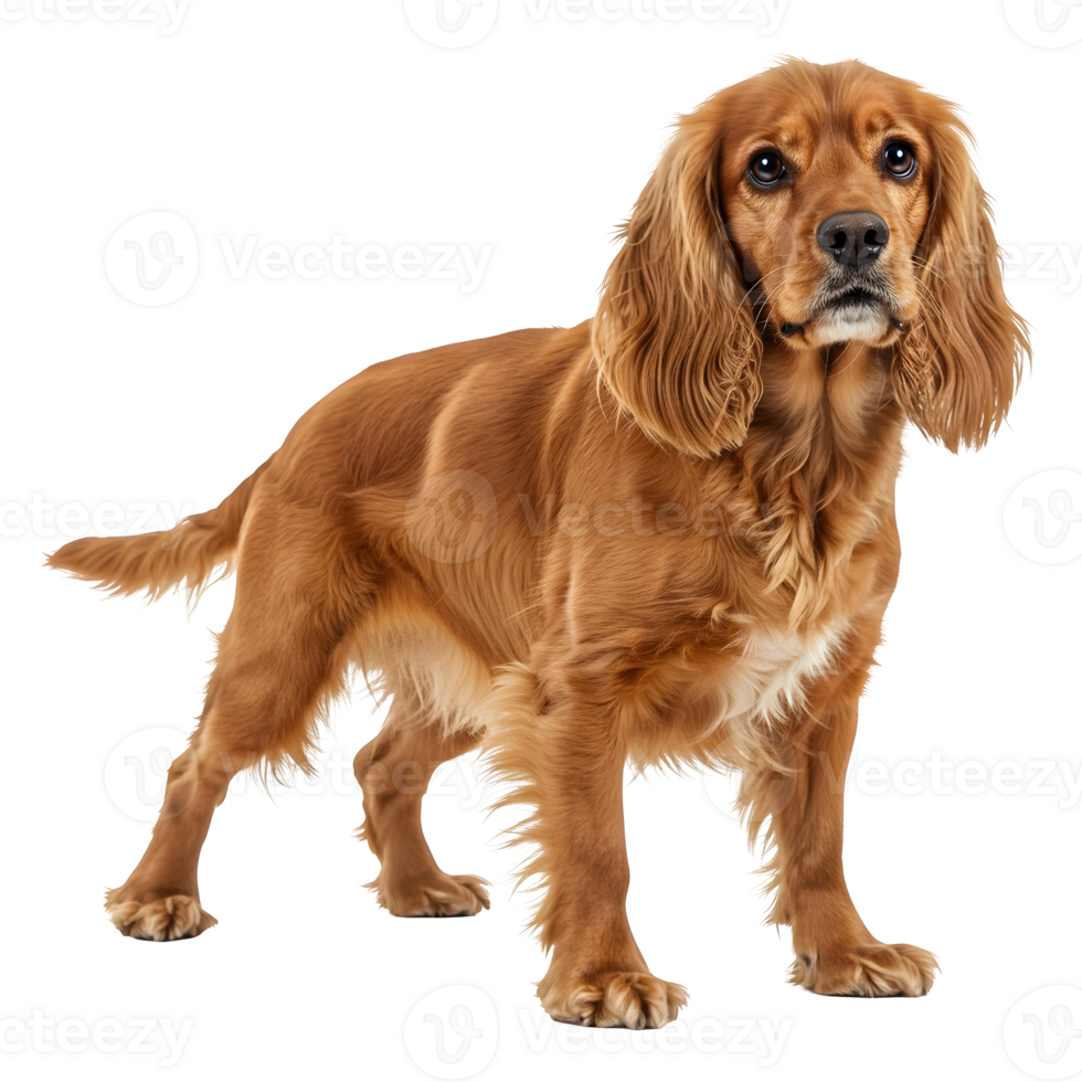 The Majestic Golden Cocker Spaniel A Portrait of Canine Elegance png