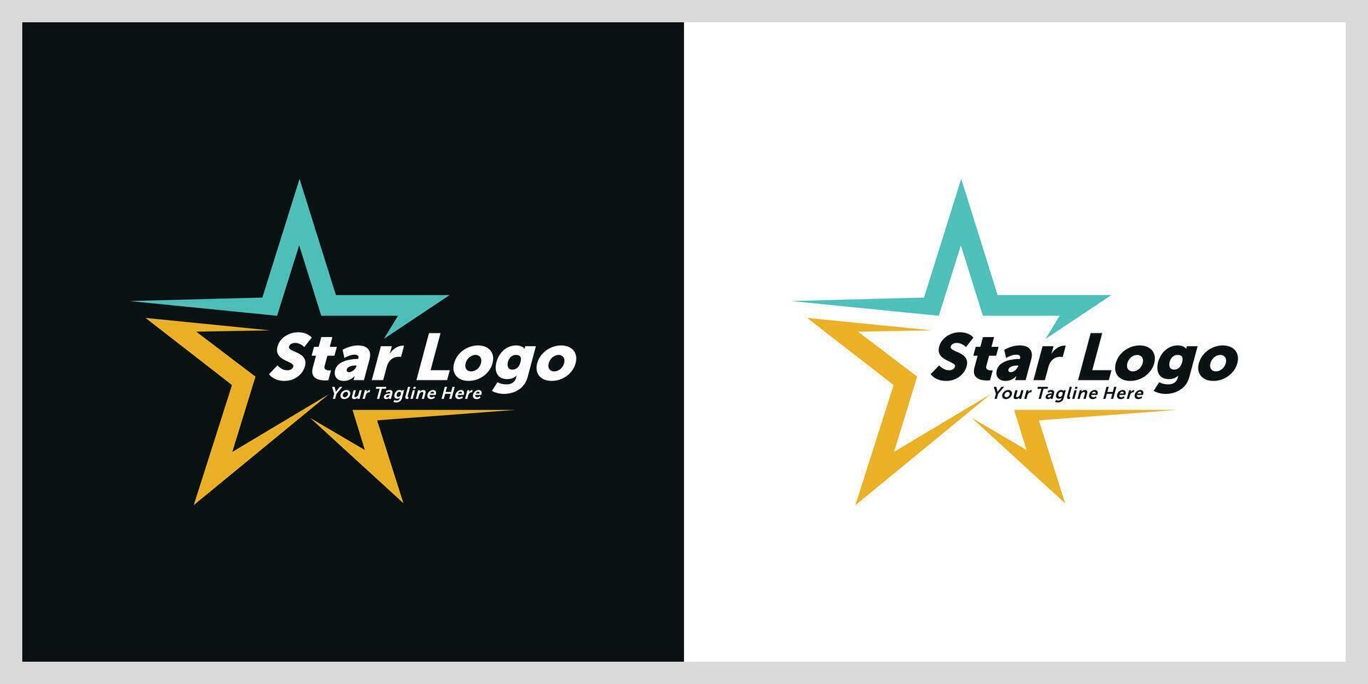 Modern star logo template design. Symbol star design concept vector